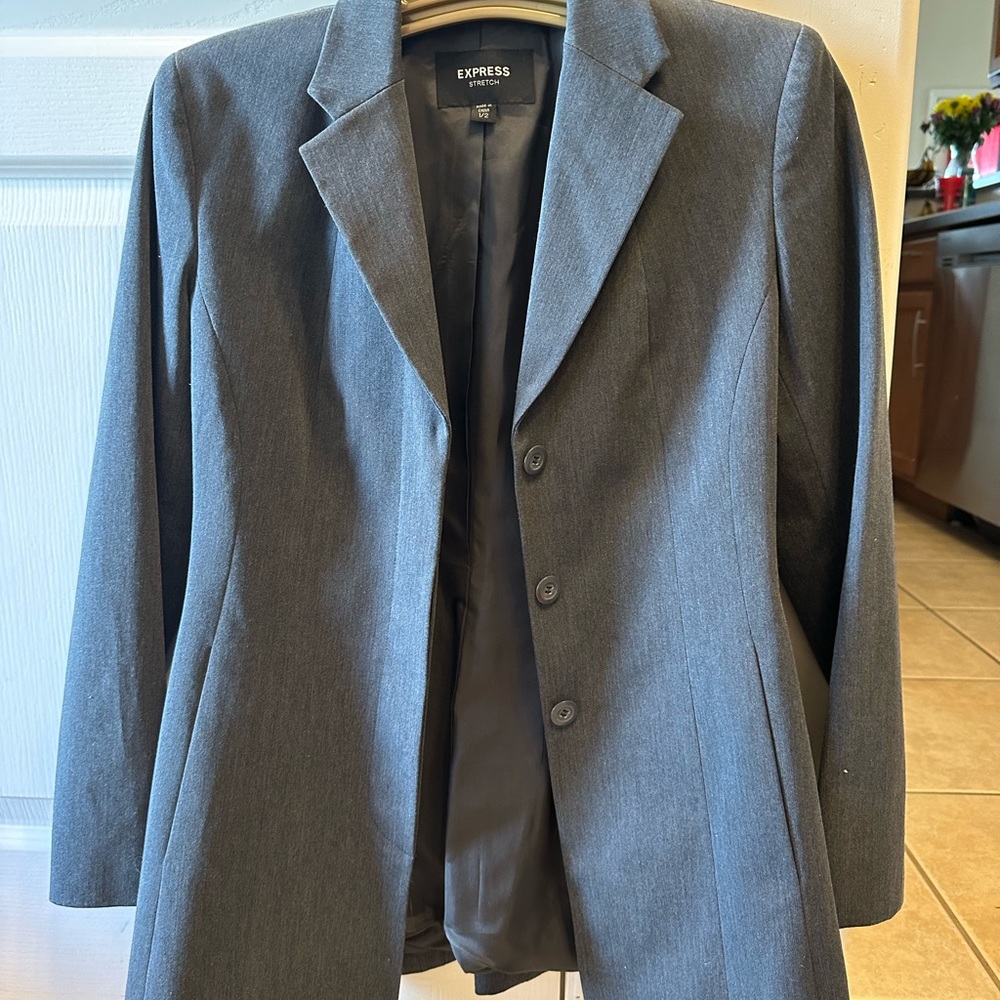 Grey suit jacket